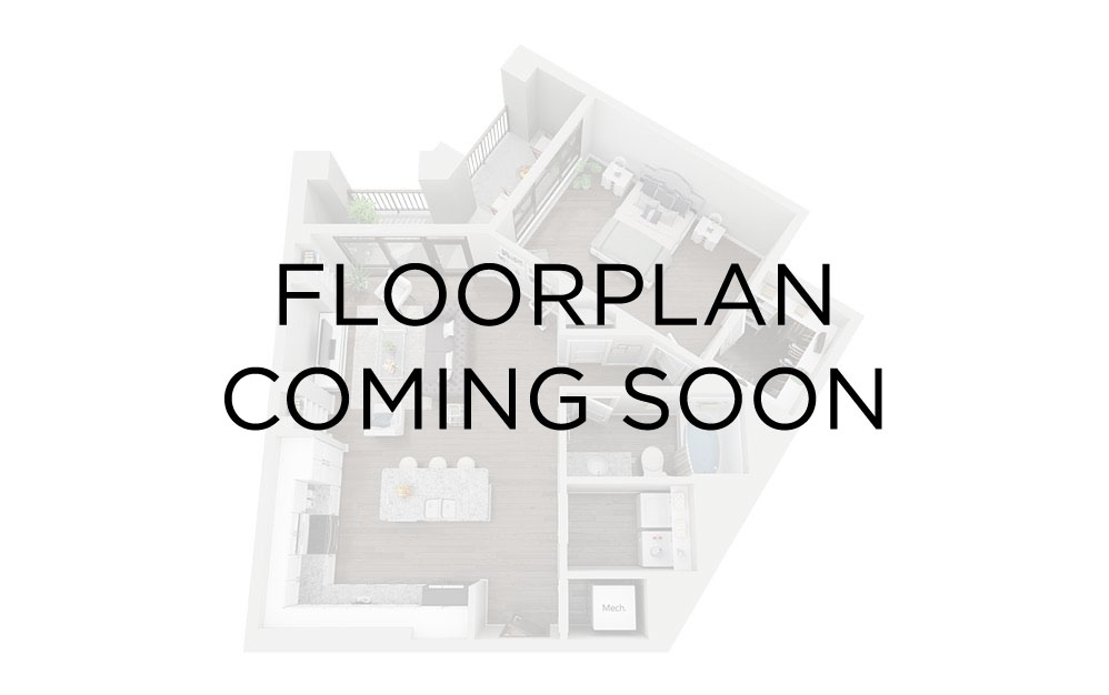 S1 - Studio floorplan layout with 1 bathroom and 500 square feet
